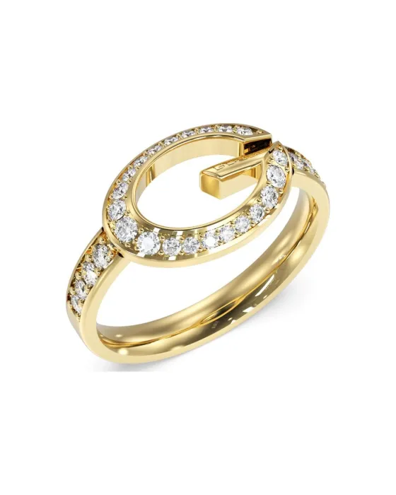 Δαχτυλίδι Guess Steel G Camden, Stainless steel, Gold