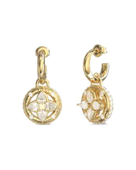 Guess Steel Spinning Bloom Earrings JUBE06463JWYGT/U