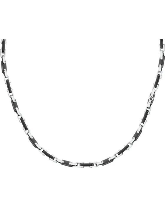 Κολιέ Maserati Ceramic JM226ATZ72, Ανοξείδωτο ατσάλι / Κεραμικό, Ασημί / Μαύρο