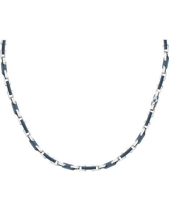 Κολιέ Maserati Ceramic JM226ATZ73, Ανοξείδωτο ατσάλι / Κεραμικό, Ασημί / Μπλε
