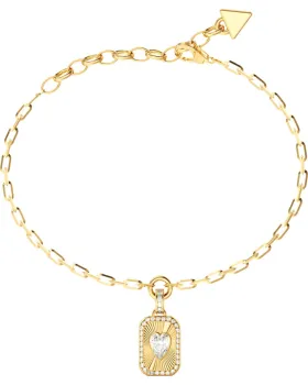 Βραχιόλι Guess Steel Crystal Love JUBB06358JWYGL