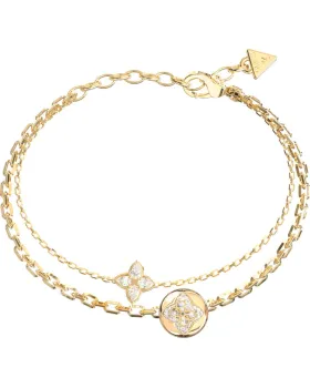 Βραχιόλι Guess Steel Spinning Bloom JUBB06469JWYGL