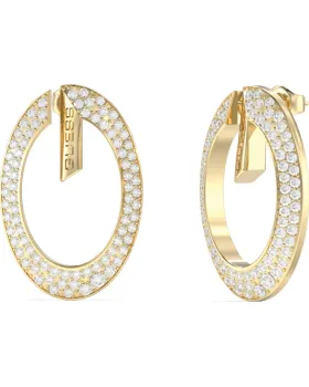 Σκουλαρίκια Guess Steel G Camden JUBE06334JWYGT/U