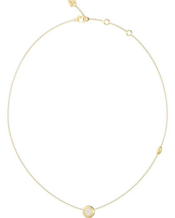Necklace Κολιέ Guess Steel Sparks JUBN06287JWYGT/U, Zircon, Silver