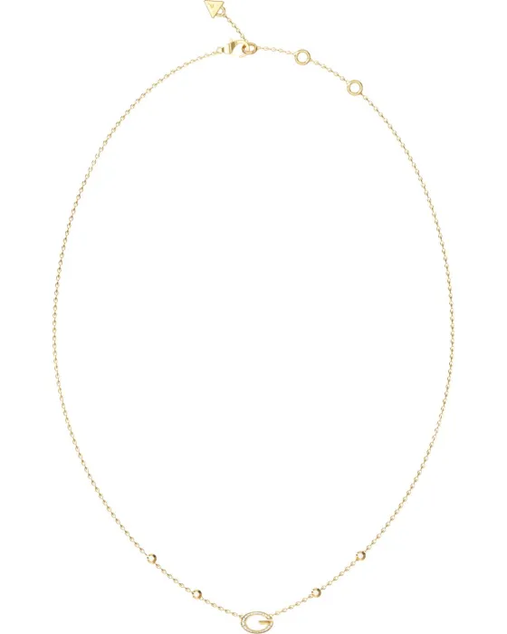 Necklace Κολιέ Guess Steel G Camden JUBN06336JWYGT/U, Zircon, Gold