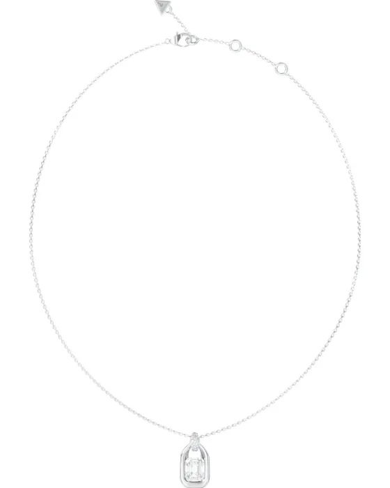 Necklace Κολιέ Guess Steel Radiosa JUBN06389JWRHT/U, Zircon, Silver