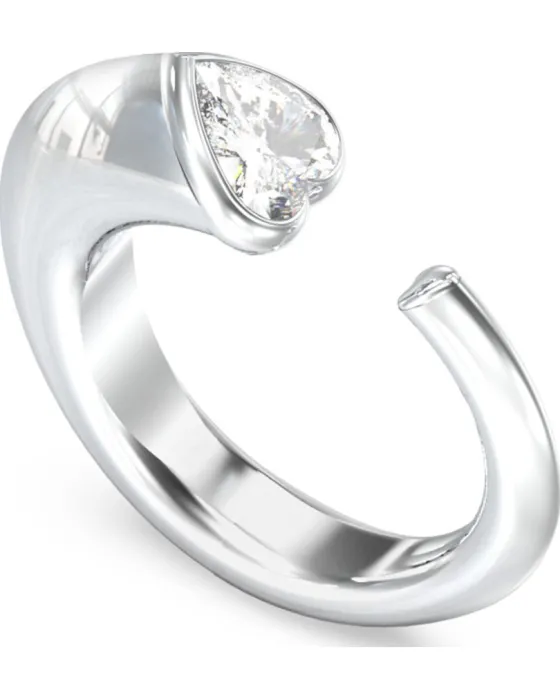 Γυναικείο ρολόι Δαχτυλίδι Guess Steel Crystal Love JUBR06362JWRH-No.54