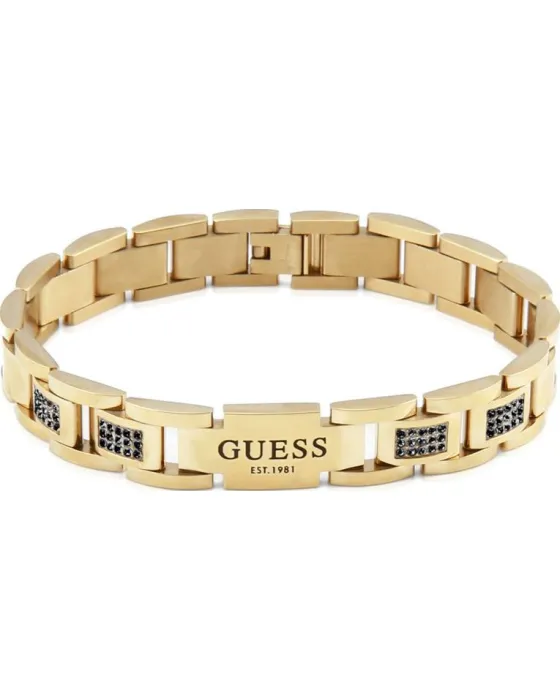 Bracelets Βραχιόλι Guess Steel Frontiers JUMB01342JWYGBKT/U, Zircon, Black