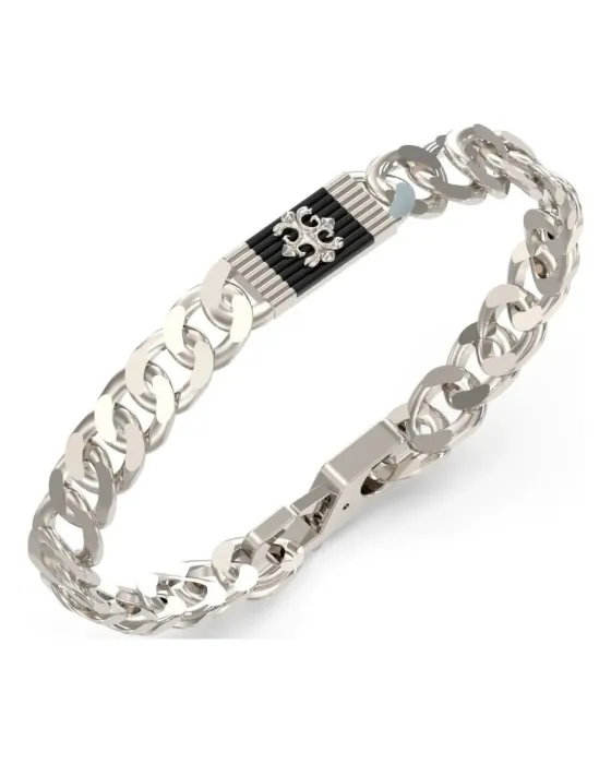 Guess Steel Rebel Moon Bracelet JUMB05070JWSTBKL, Stainless steel, Black / Silver