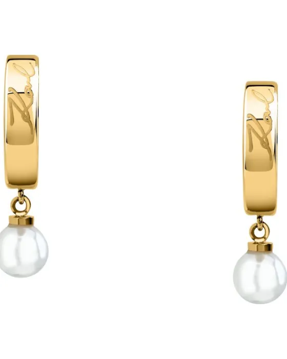 Σκουλαρίκια Karl Lagerfeld Pearl KLAYR15, view 2