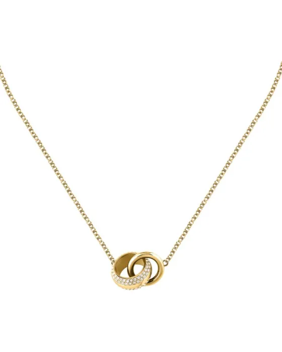 Necklace Κολιέ Karl Lagerfeld Bond Pave KLBJY02, Stainless steel, Gold