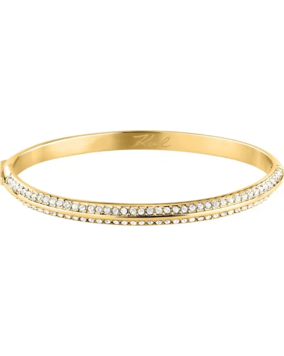 Bracelets Βραχιόλι Karl Lagerfeld Bond Pave KLBJY05, Stainless steel, Gold