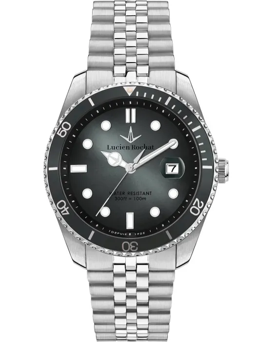 Men's watch Lucien Rochat Leman R0453117006, Grey dial, Bracelet in Stainless Steel