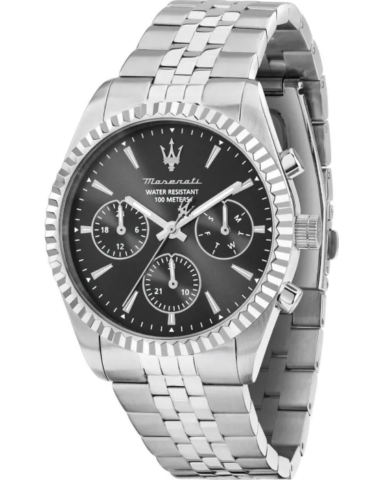 Male watch Maserati Competizione R8853100050, Black dial, Bracelet in Stainless Steel