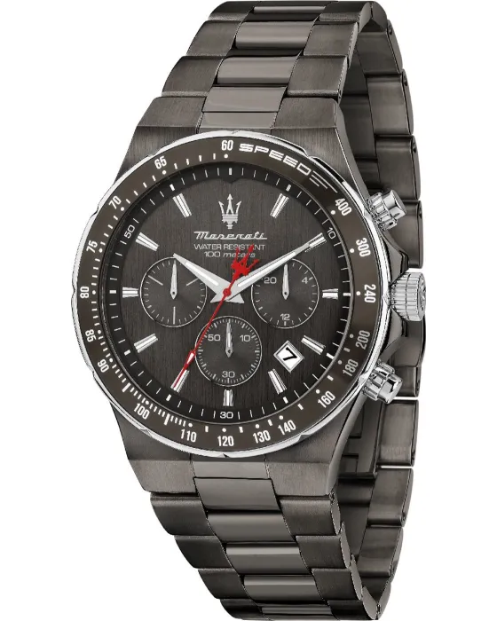 Male watch Maserati Sfida Chronograph R8873640027, Black dial, Bracelet in Stainless Steel