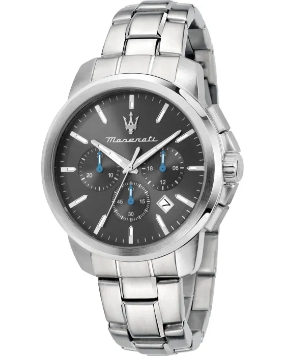 Men's watch Maserati Successo Chronograph R8873621049, Grey dial, Bracelet in Stainless Steel