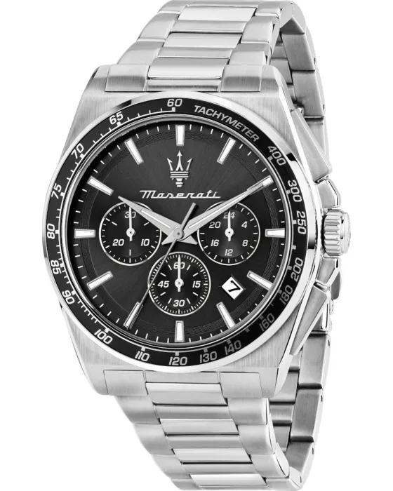 Men's watch Maserati Velocita Chronograph R8873652012, Black dial, Bracelet in Stainless Steel