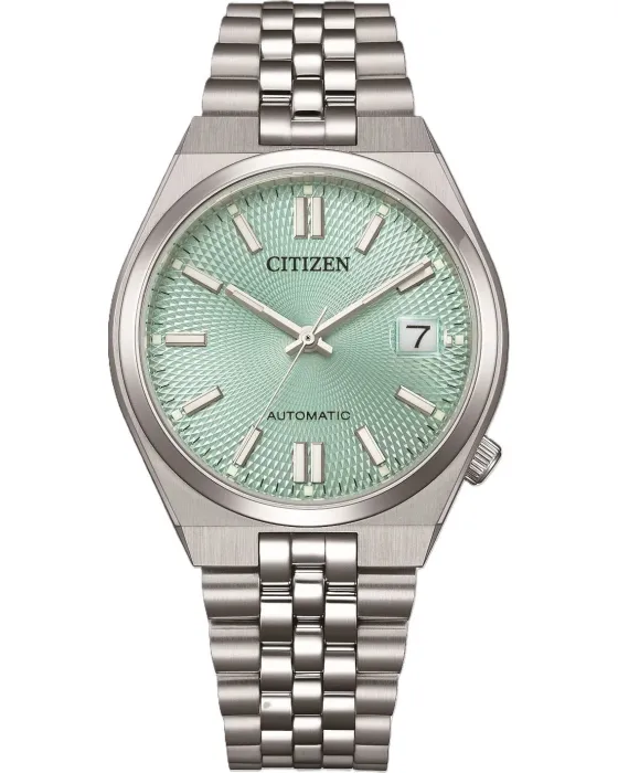 Women's / Men's watch Citizen Tsuyosa 60 Automatic NK0030-51X, Turquoise dial, Bracelet in Stainless Steel