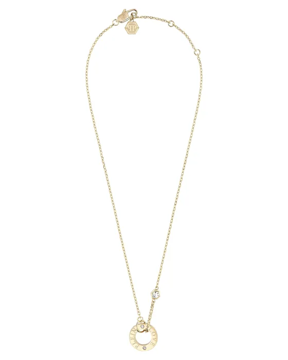 Necklace Κολιέ Philipp Plein Eternal PJ2HA03NU, Stainless steel, Gold