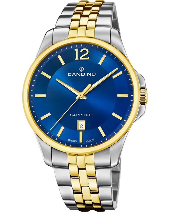 Ανδρικό / Γυναικείο ρολόι Candino Casual Timeless C4763 / 2, Μπλε καντράν, Μπρασελέ από Ανοξείδωτο ατσάλι