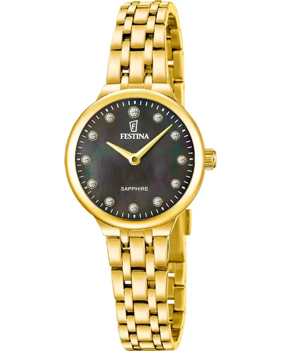 Women's watch Festina Mademoiselle F20745 / 4, Black dial, Bracelet in Stainless Steel