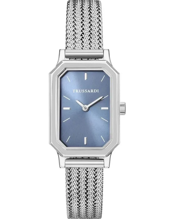 Γυναικείο ρολόι Trussardi T-Brera R2453179506, Μπλε καντράν, Μπρασελέ από Ανοξείδωτο ατσάλι