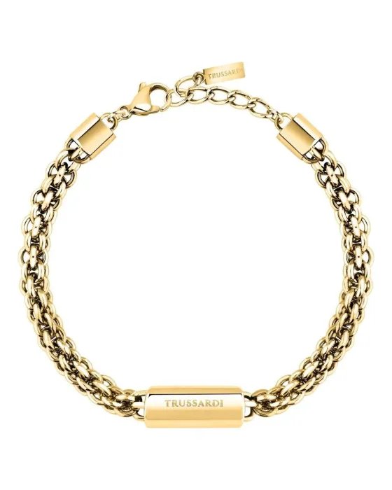 Βραχιόλι Trussardi T-Design TJAXA46, Ανοξείδωτο ατσάλι, Χρυσό