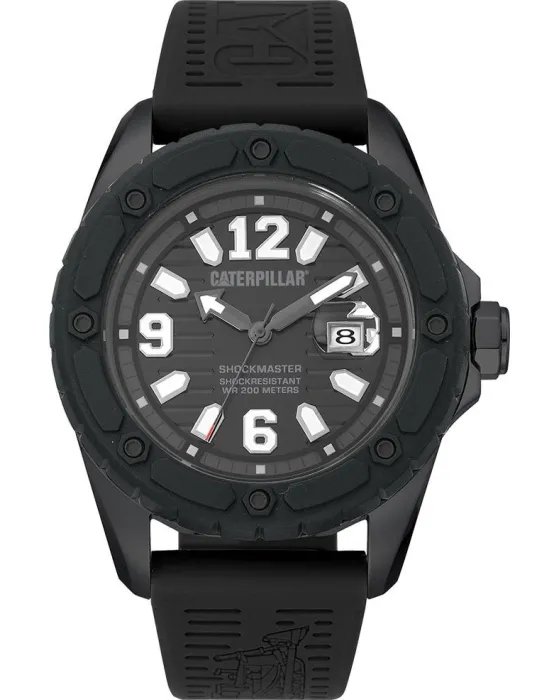 Male watch Caterpillar Shockmaster SG16121133, Black dial, Strap in Silicone