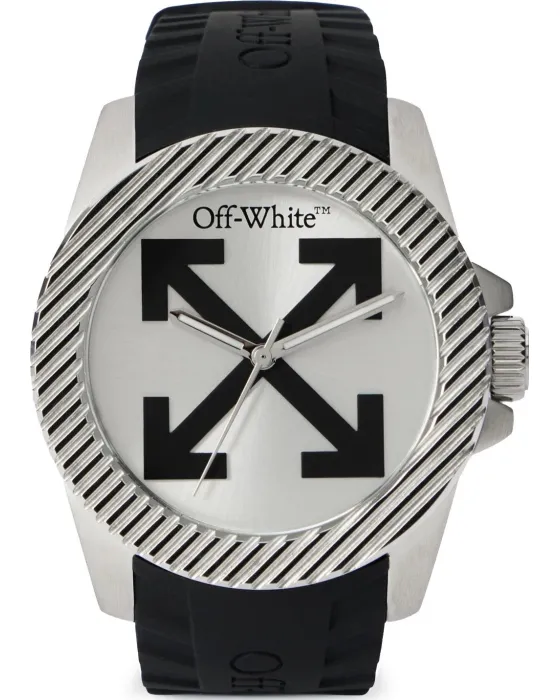 Male watch Off-White No Sir OW1G019P0015, White dial, Strap in Silicone