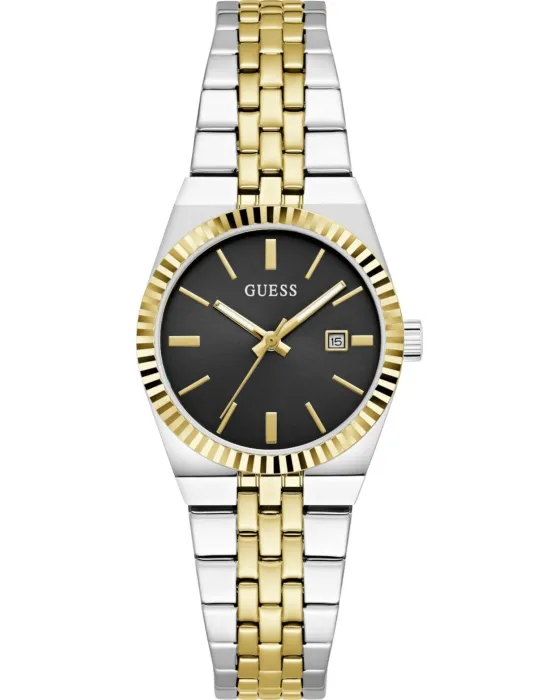 Γυναικείο ρολόι Guess Vera GW1101L3, Μαύρο καντράν, Μπρασελέ από Ανοξείδωτο ατσάλι