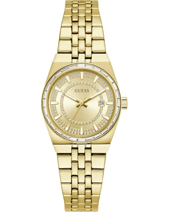 Γυναικείο ρολόι Guess Vera GW1119L2, Χρυσό καντράν, Μπρασελέ από Ανοξείδωτο ατσάλι