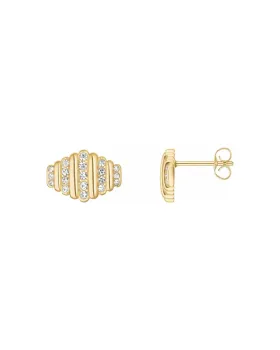Σκουλαρίκια Rosefield Striped Studs JESSG-J1282