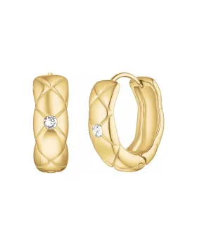 Σκουλαρίκια Rosefield Crystal Star Hoops JECHG-J1353