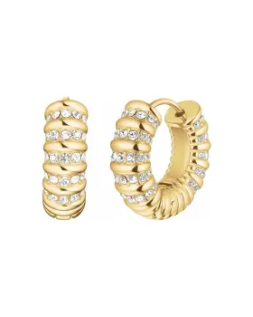 Σκουλαρίκια Rosefield Striped Hoops JESCG-J1280