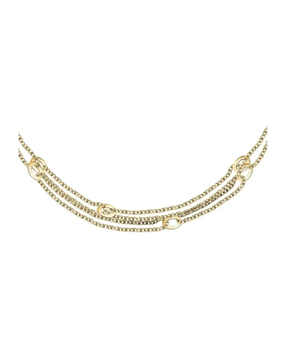 Necklace Κολιέ Trussardi T-Design TJAXA34, Stainless steel, Gold