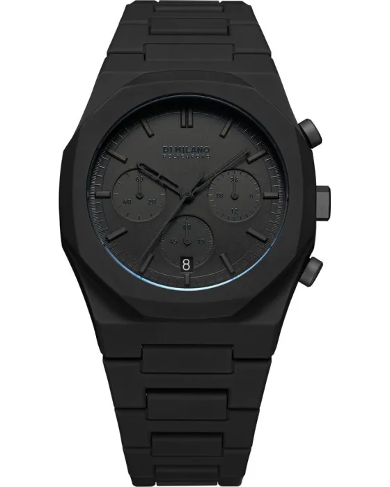 Women's / Men's watch D1 Milano Polychrono Project Shadow Chronograph D1-PHBJSH, Black dial, Bracelet in Polycarbonate