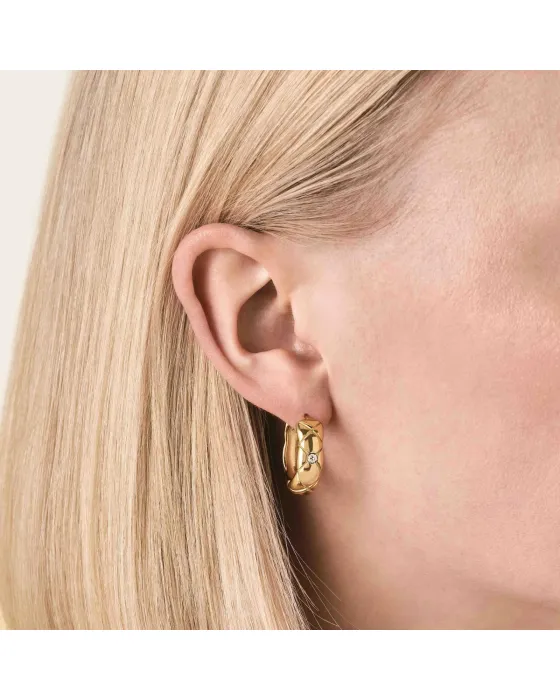 Σκουλαρίκια Rosefield Crystal Star Hoops JECHG-J1353, view 3