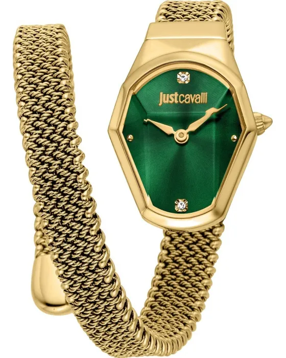 Female watch Just Cavalli Gioia JC1L455M0035, Green dial, Bracelet in Stainless Steel