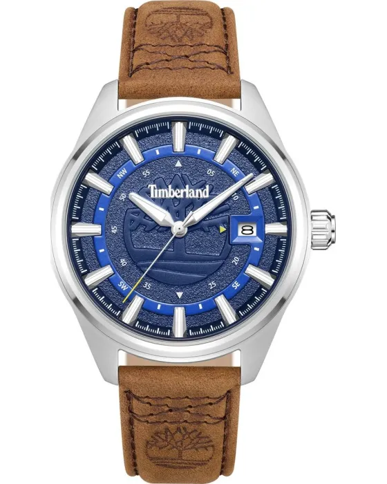 Male watch Timberland Small Northbridge TDWGB0109801, Blue dial, Strap in Leather