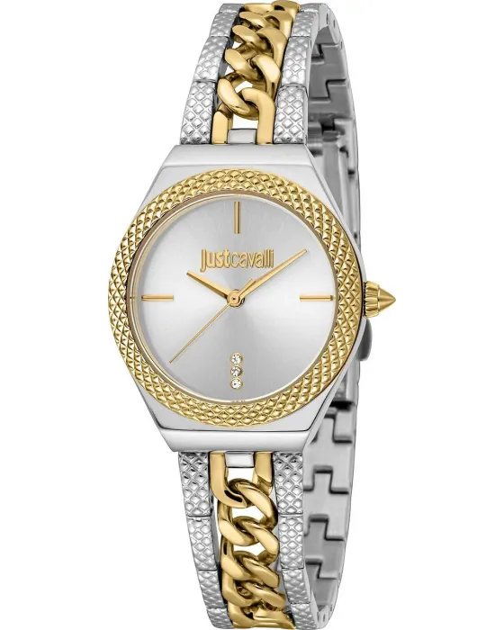 Female watch Just Cavalli Lucida JC1L438M0055, Silver dial, Bracelet in Stainless Steel