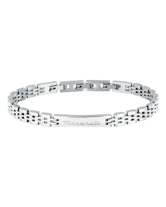 Βραχιόλι Maserati Iconic JM424AVD65, Ανοξείδωτο ατσάλι, Ασημί
