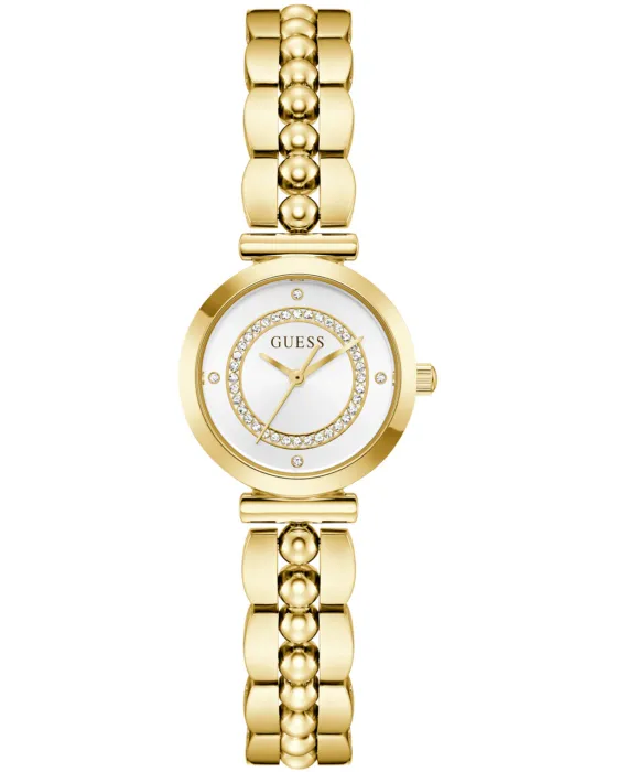 Γυναικείο ρολόι Guess Leena GW0994L2, Λευκό καντράν, Μπρασελέ από Ανοξείδωτο ατσάλι