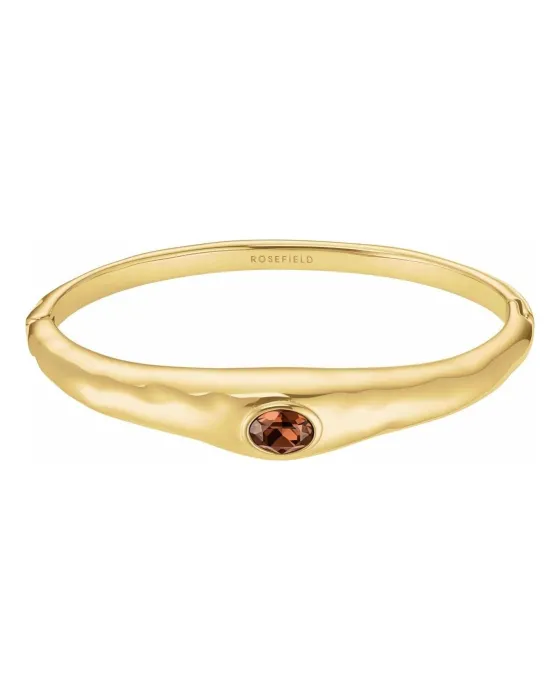 Rosefield Molten Brown Bangle Bracelet JBMBG-J1376, Stainless steel, Gold