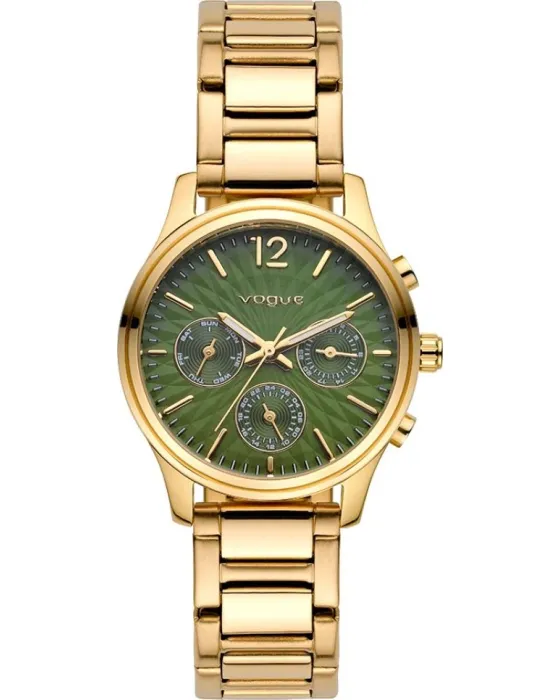 Γυναικείο ρολόι Vogue Bianca 2020617143, Πράσινο καντράν, Μπρασελέ από Ανοξείδωτο ατσάλι