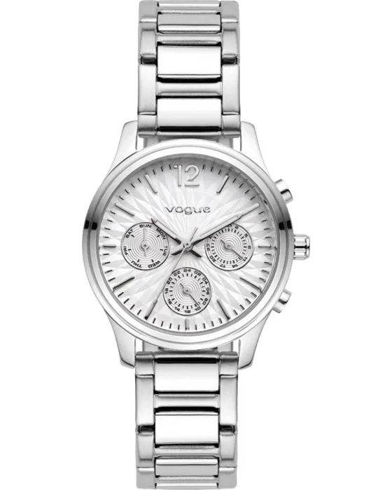 Γυναικείο ρολόι Vogue Bianca 2020617181, Λευκό καντράν, Μπρασελέ από Ανοξείδωτο ατσάλι