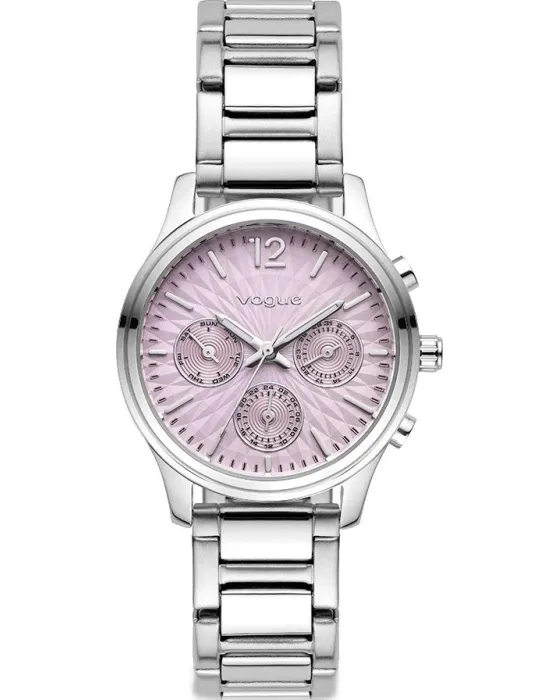 Γυναικείο ρολόι Vogue Bianca 2020617182, Ροζ καντράν, Μπρασελέ από Ανοξείδωτο ατσάλι