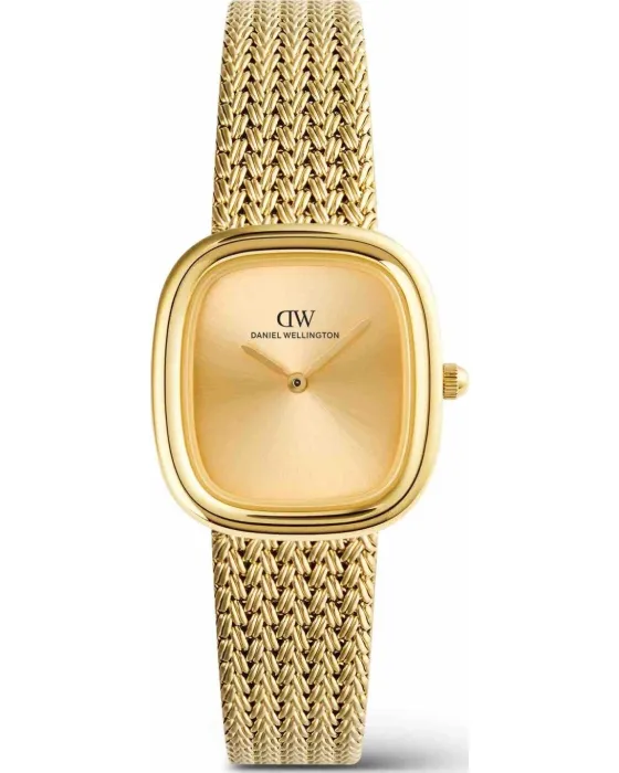 Γυναικείο ρολόι Daniel Wellington Margot Braided Mesh Unitone DW00100964, Χρυσό καντράν, Μπρασελέ από Ανοξείδωτο ατσάλι