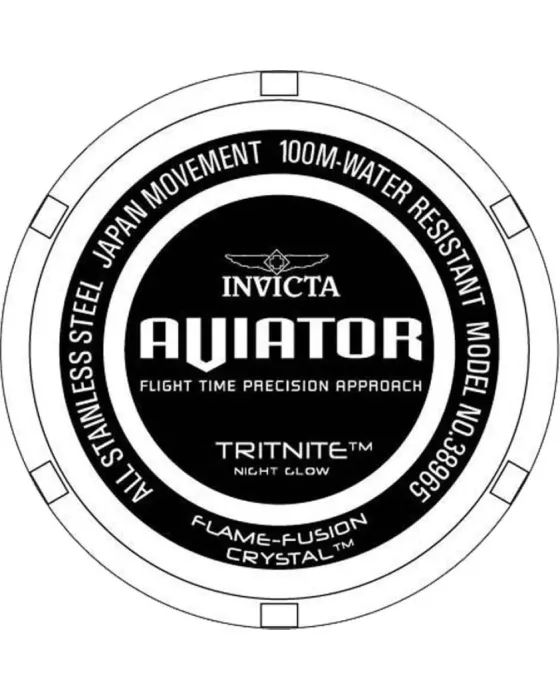 Invicta Aviator 38965, όψη 2