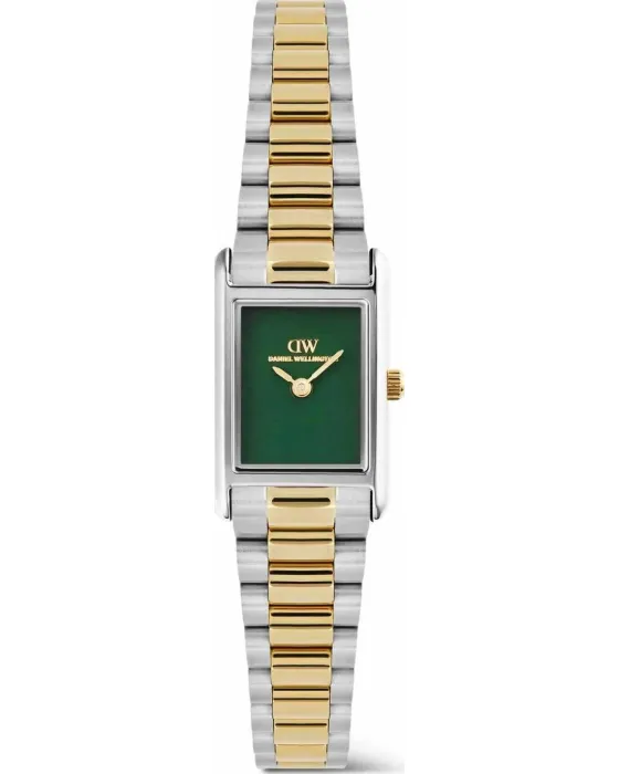 Women's watch Daniel Wellington Bound 3-Link DW00101019, Green dial, Bracelet in Stainless Steel