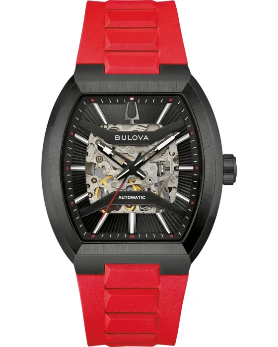 Men's watch Bulova Maquina Automatic 998A341, Black dial, Strap in Rubber